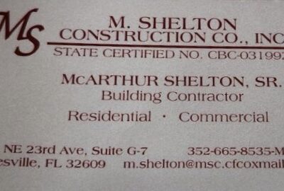 M. Shelton Construction Co. Inc